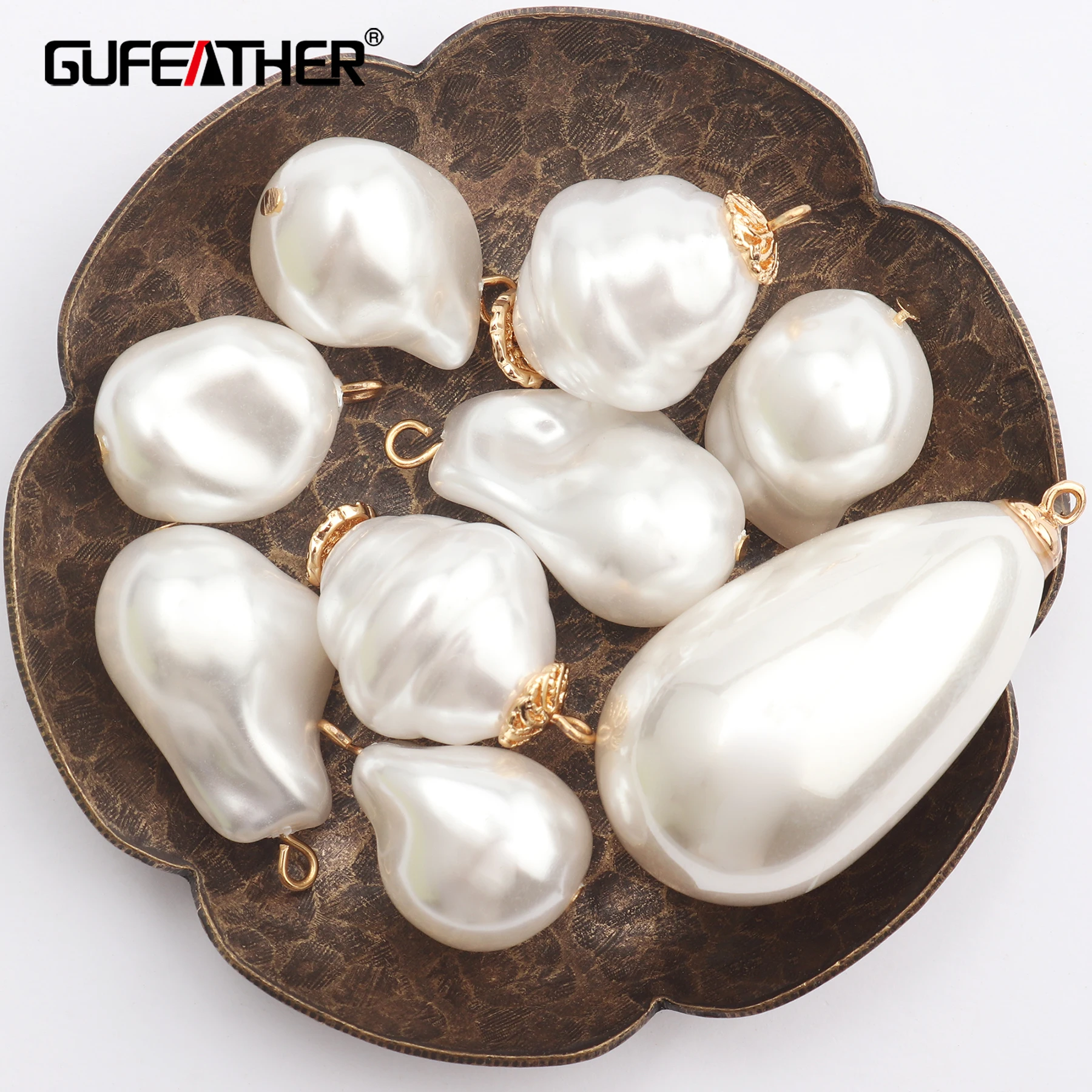 

GUFEATHER M445,jewelry accessories,jump ring,plastic pearl pendant,hand made,diy earrings necklace,jewelry making,10pcs/lot