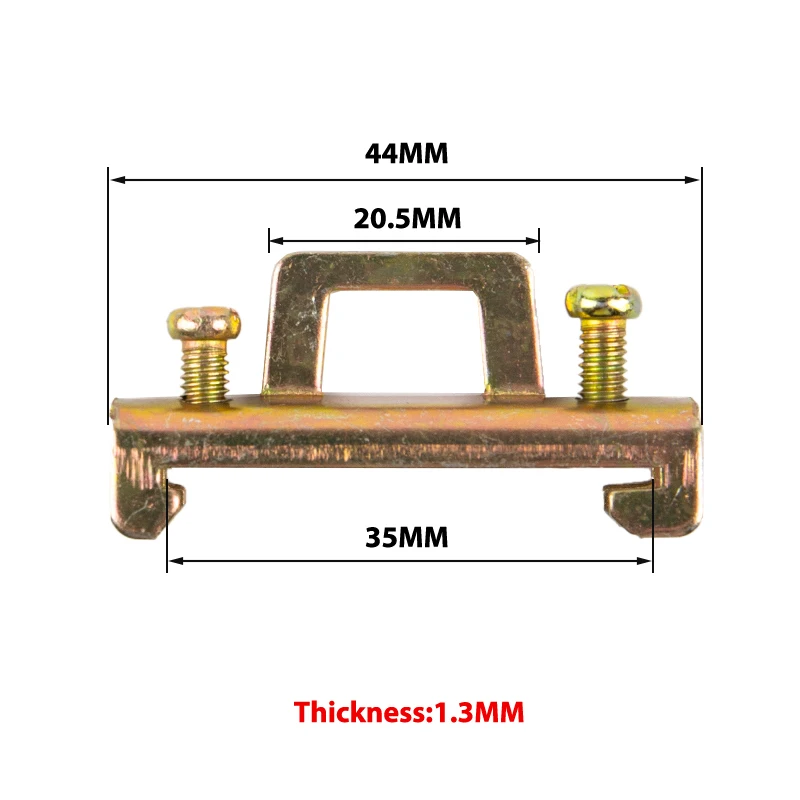 10 шт C45 Однослойная фиксация фоторельсы разъем DIN 35 мм Железный фиксатор