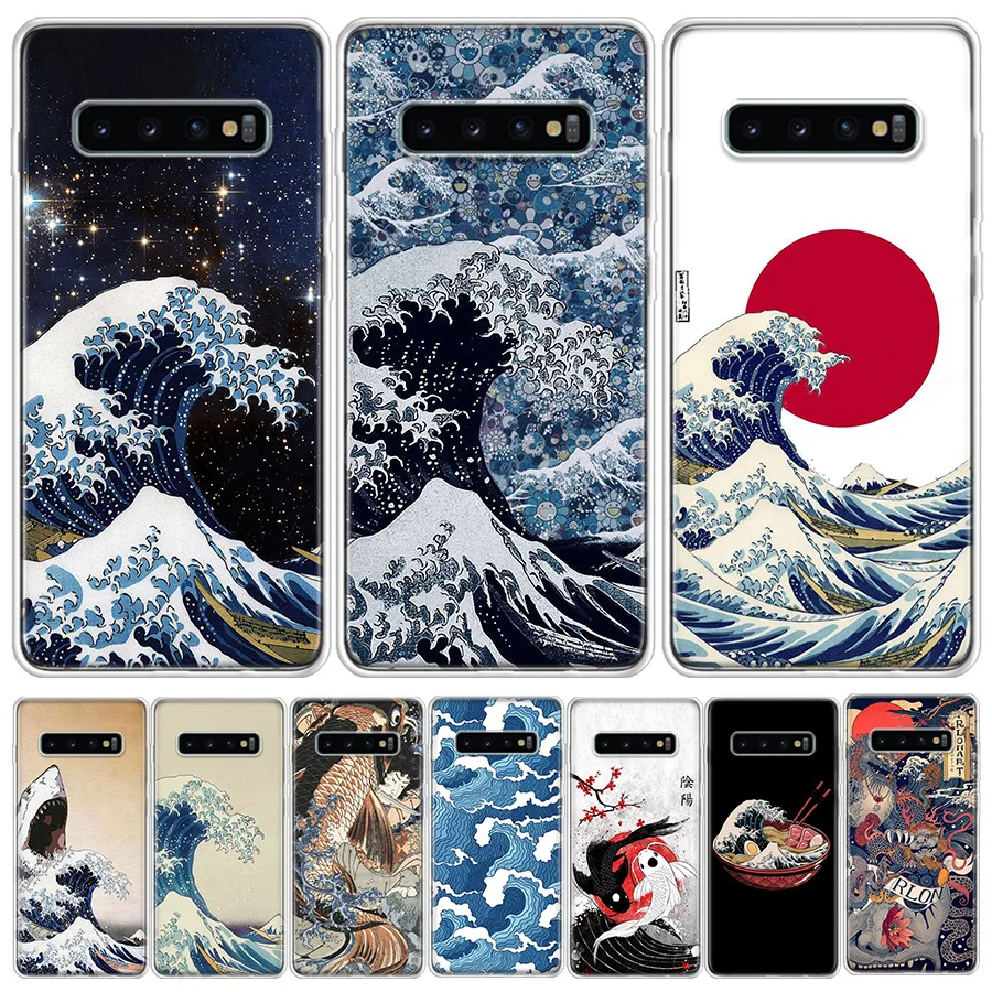 

The Great Wave Off Kanagawa Japanese Phone Case For Samsung S21 FE S20 Plus Galaxy S23 S22 Ultra S10 S10E S9 S8 S7 Edge Cover TP