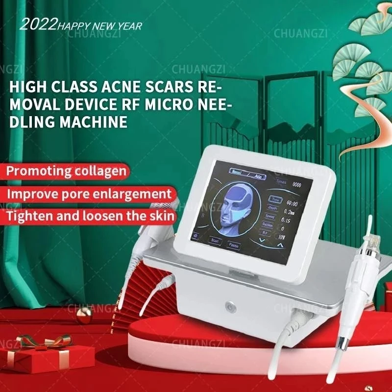 

RF dot matrix micro-needle machine with cold hammer anti-acne shrinking pores and facial skin care tools to remove stretch marks