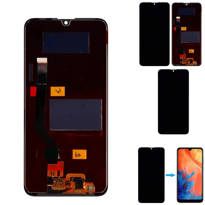 

6,26 дюймовый ЖК-дисплей, прессованный экран, дигитайзер в сборе, сменный комплект для Huawei Y7 2019 с ремонтным инструментом