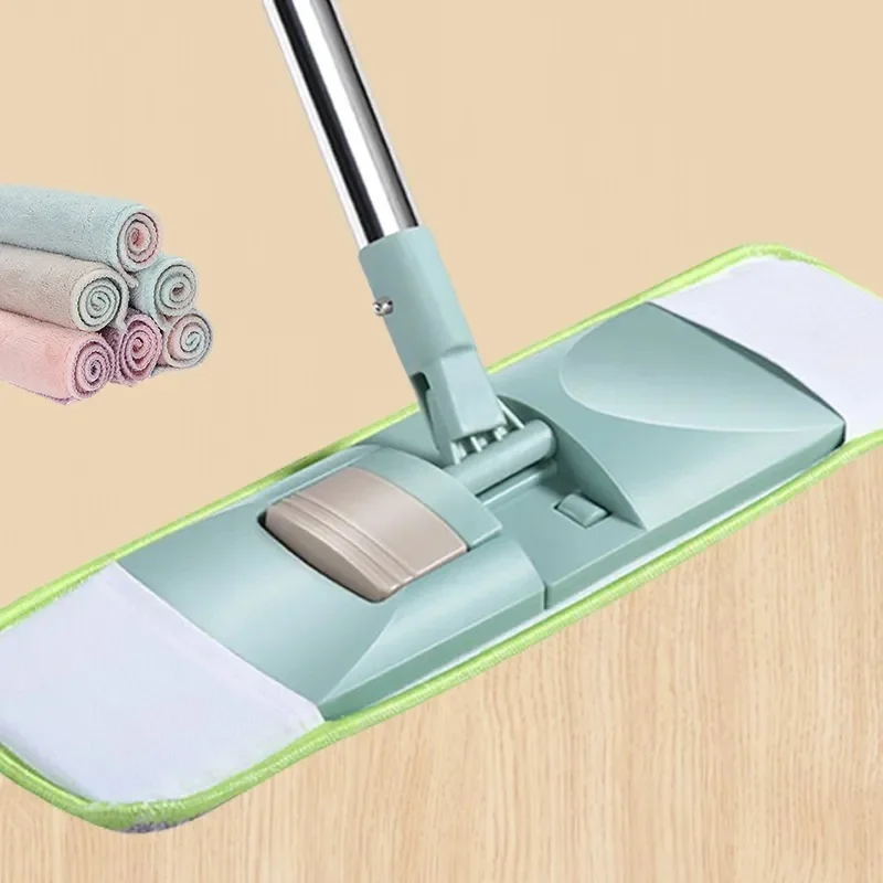 

Швабра с деревянным полом, без рук, плоская, зажим для швабры, ткань, Швабра, ленивая, искусственная швабра, тапочки, коврик для уборки
