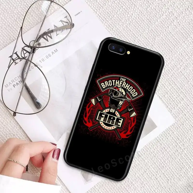 

Firefighter Heroes Fireman Phone Case For OPPO R9 R11 R15 R17 RENO Realme S PLUS Normal 2z 3 5 C2 pro
