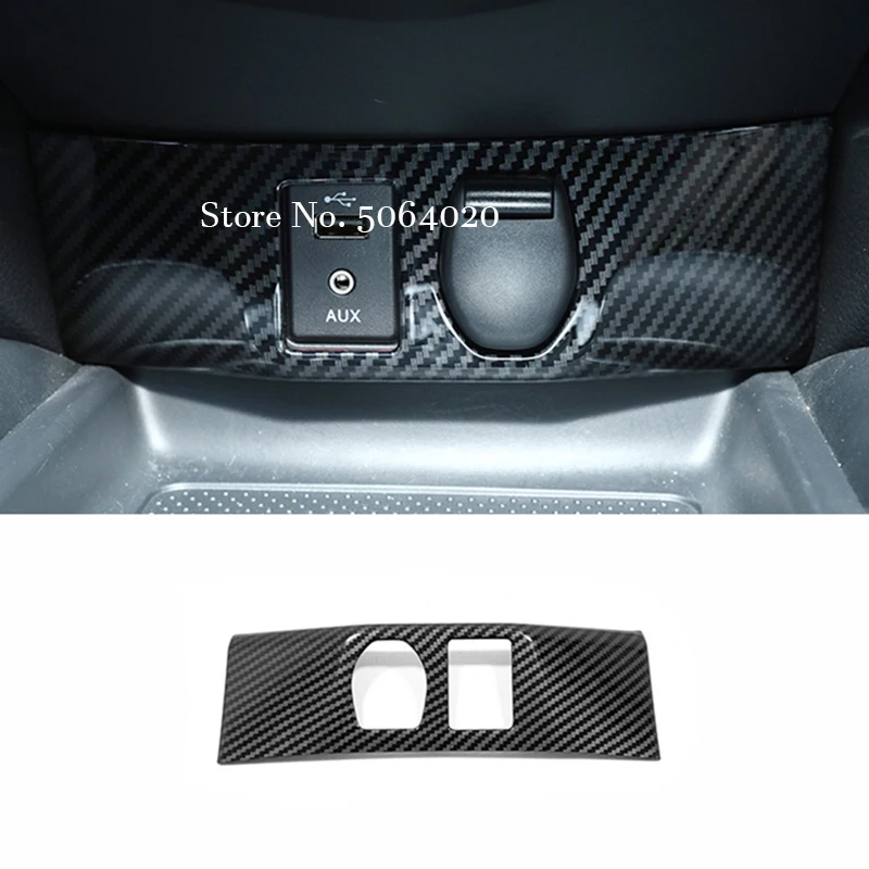 Фото Автомобильный внутренний прикуриватель AUX USB-наклейки, накладка на корпус для Nissan X-Trail T32 Qashqai J11 2014-2018, аксессуары для интерьера №3