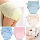 Детские подгузники многоразовые тканевые Подгузники моющиеся сетчатые подгузники для новорожденных летние дышащие хлопковые тренировочные штаны трусы для детских подгузников