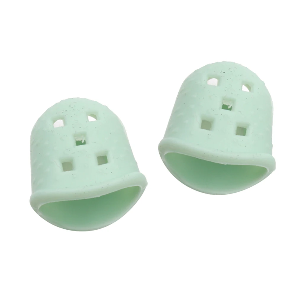 

2 pcs Soft Kalimba Finger Protector Thumb Picks for Beginner Kalimba Accessories Light Green