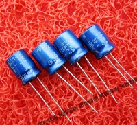 20pcs new elna rbp2 35v100uf 10x12 5mm blue robe 35v 100uf audio electrolytic capacitor r2b 100uf35v bp 100uf 35v