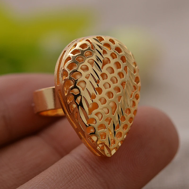 Водная капельница эфиопского золотого цвета кольцо для