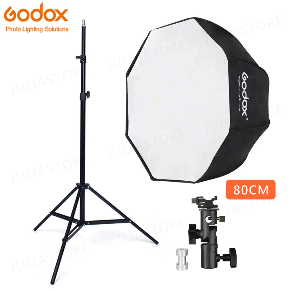 Godox 80 см восьмиугольник Зонт софтбокс светильник подставка зонтик Горячий башмак
