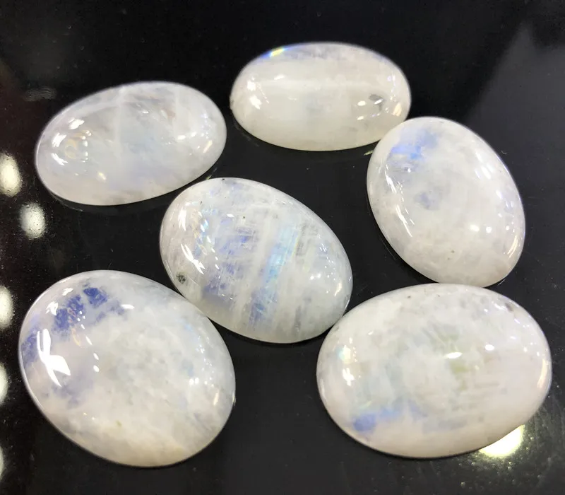 1 бусина натуральный лунный камень 22*30 мм овальная форма плоские непористые