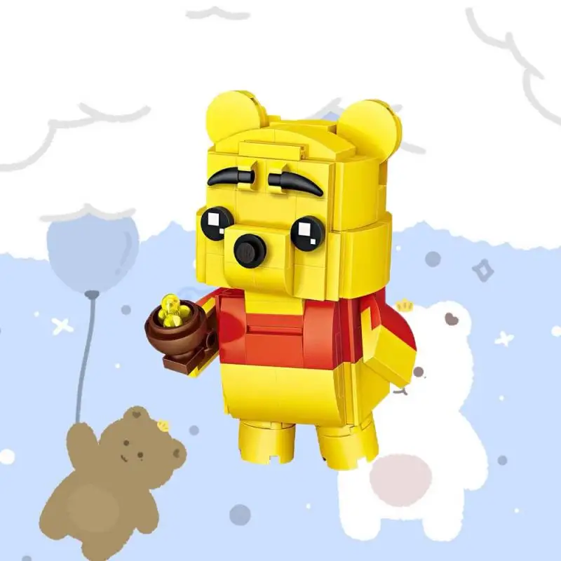 

Stacked Blocks Disney Pooh Jigsaw Interactive Toys Mini Blocks Children's Building Set Advent Calendar New Year's Gift