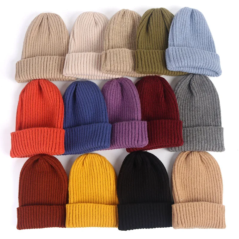 Зимняя вязаная шапка женская осень 2021 теплая мягкая модная Шапка бини в стиле K POP