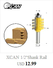 XCAN 1 шт. Концевая фреза 8 мм хвостовик угловой rouding для вырезания гребней и пазов 16/19/22/25 мм круглые фрезы дерева Обрезной нож радиус древесины фрезы