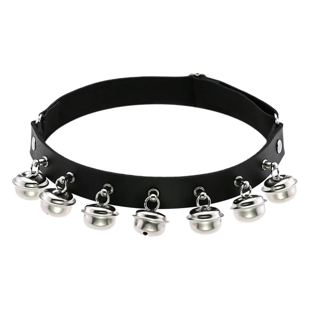 

Metal Bells Suspender Garter Belt Leg Harness For Women Gothic Punk Harajuku Lolita EMO Sexy Wedding Case Decoration