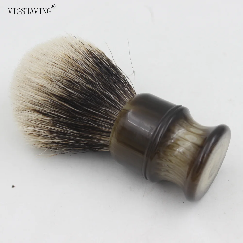 VIGSHAVING помазок Смола Ручка finest две группы барсук волос Кисточки для бритья|shaving