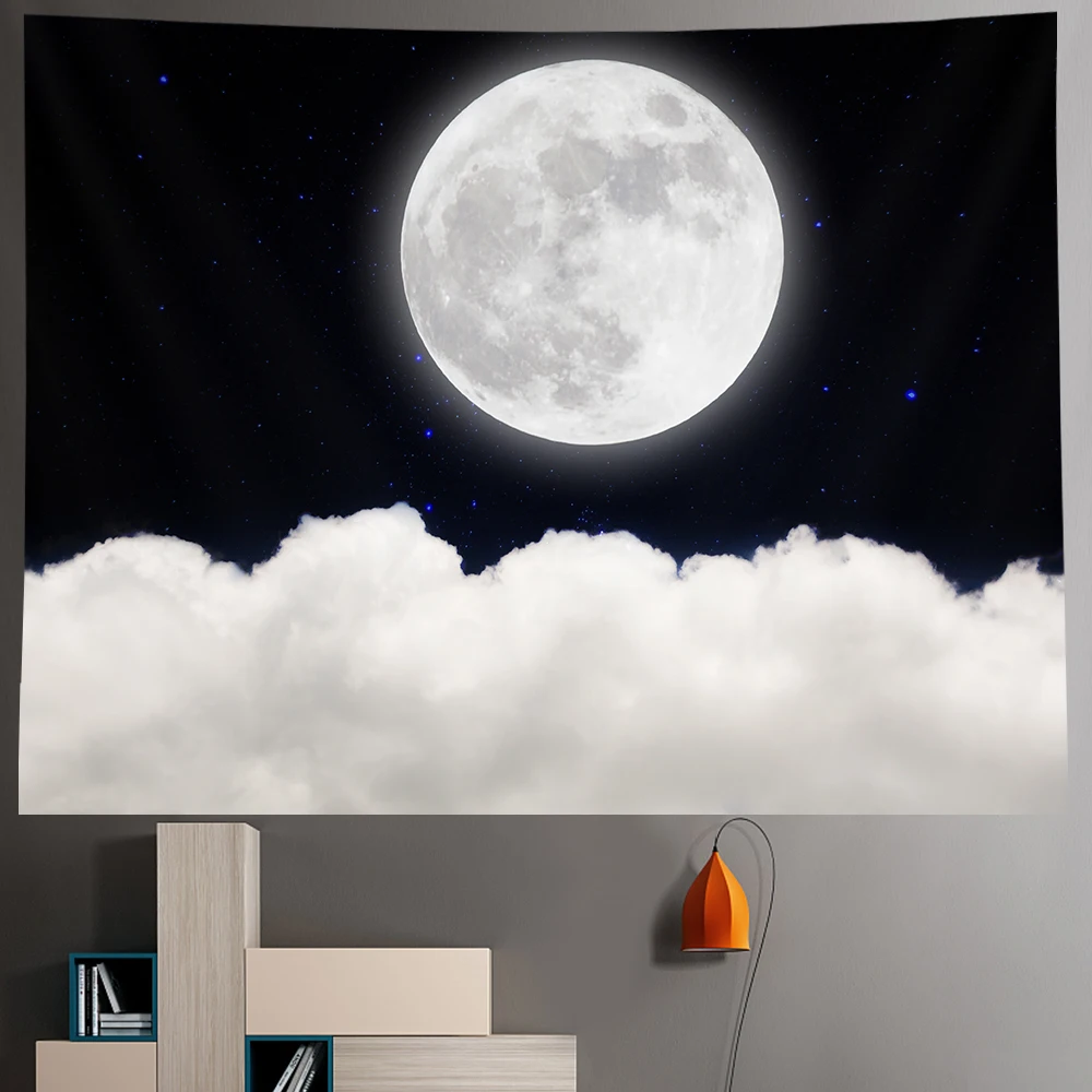 Пляжные Луна фон художественное украшение для дома психоделический гобелен