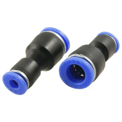 

10 Pcs 8mm to 4mm Straight Pneumatic Fitting Push In Quick Connectors