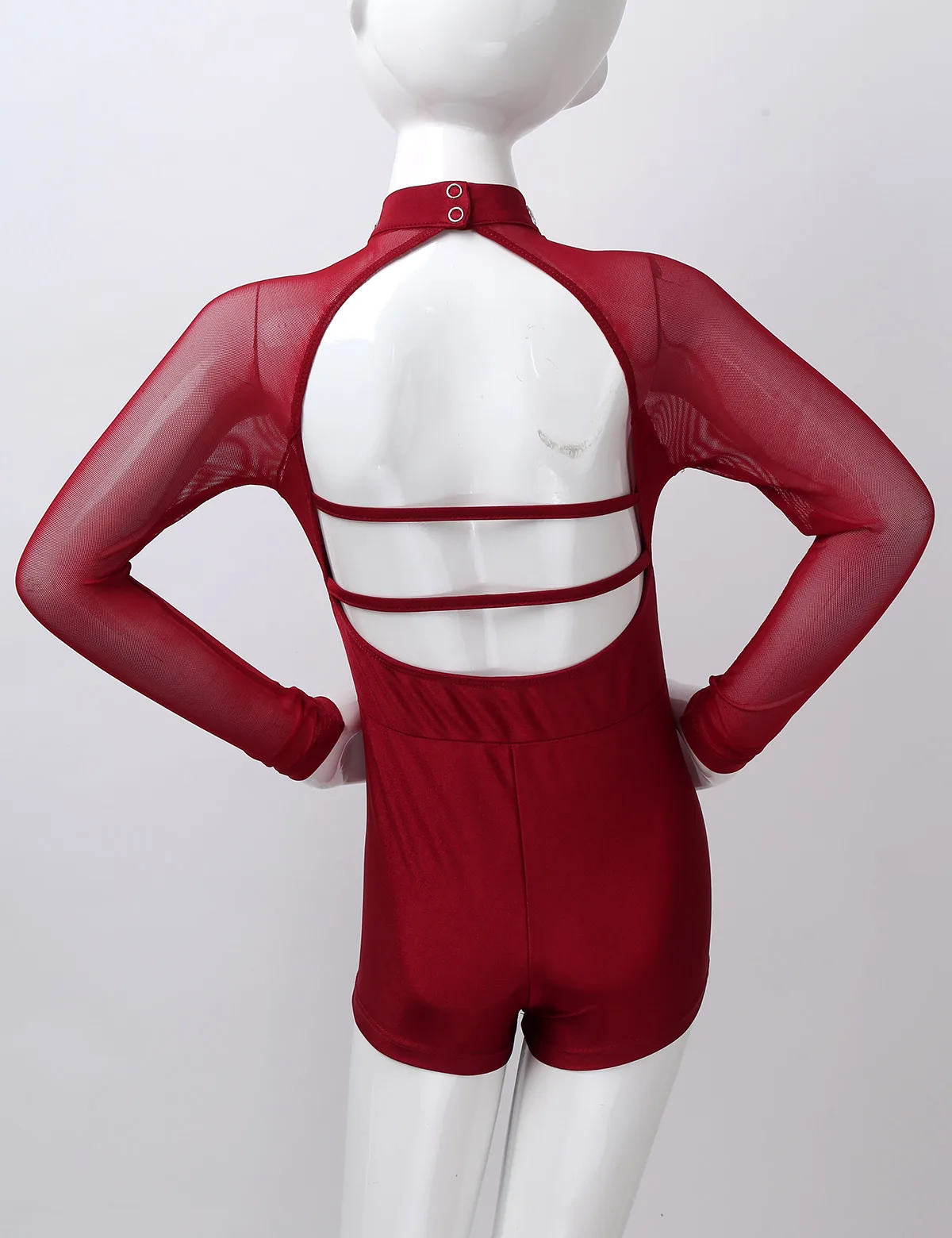 Детские блестящие стразы для девочек Фатиновая танцевальная одежда с длинными