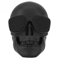 skull head speaker portable mini wireless stereo speaker hd sound unique enhanced bass sunglass skull shape speaker