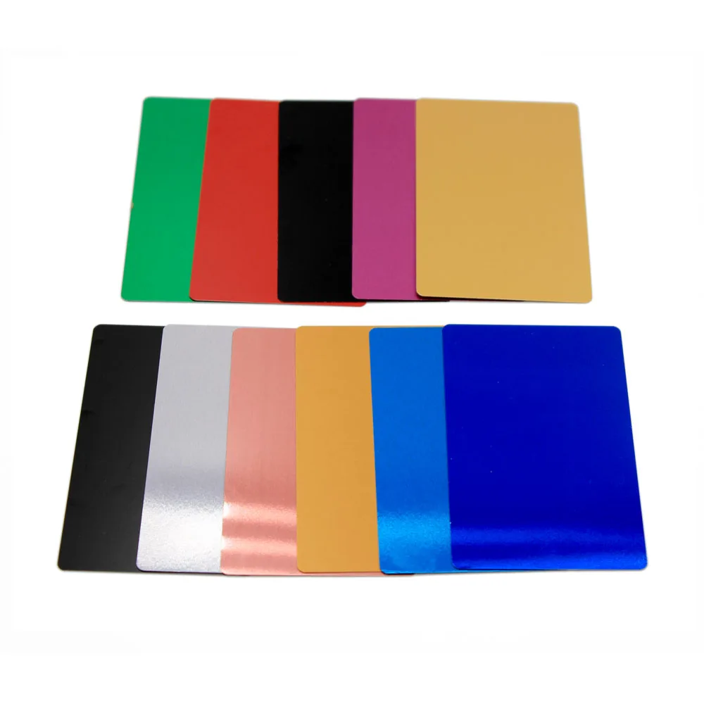 Пустые металлические визитные карточки толщина 0 45 мм заготовки из алюминиевого