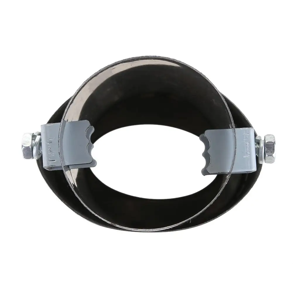 Универсальная черная/Серебристая Автомобильная задняя выхлопная труба 58 мм