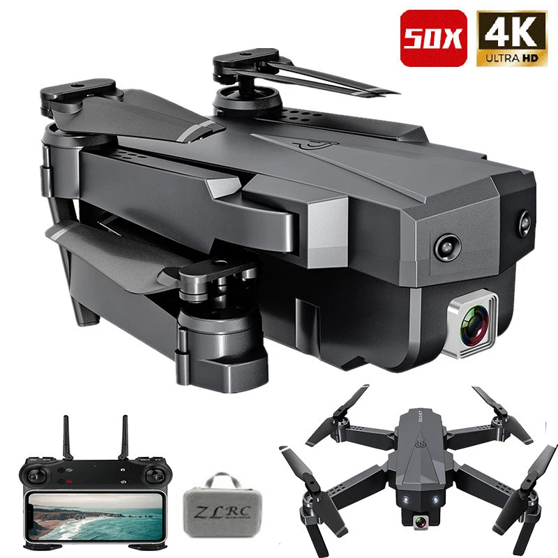 Best Drone 4K With HD Camera WIFI 1080P Camera Follow Me Quadcopter FPV Smart Drone Long Battery Life Altitude Hold RC
