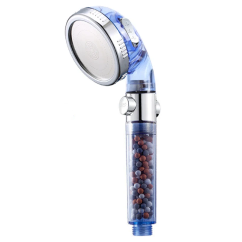 

Zhang JI 3 Modle SPA Shower Head Stop Switch Bathroom Water Saving Spray Nozzle ABS Anion Filter High Pressure Showerhead
