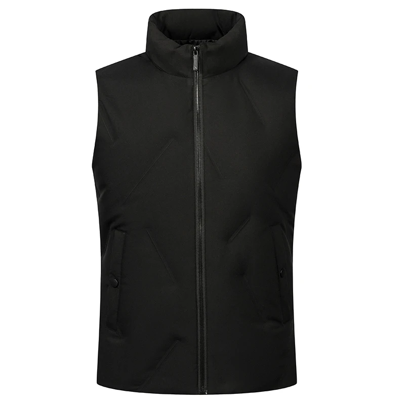 

Stand-up Collar Fashion Men's Jacket Vest Winter Warm White Duck Down Vest for Men Casual Down Vest Men, Big Size M-4XL