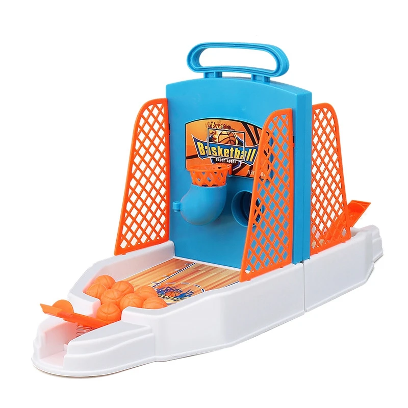 

Mini Desktop Basketball Playing Toys Parent-Child Interaction Sports Finger Projection Basketball Court Game for Kids