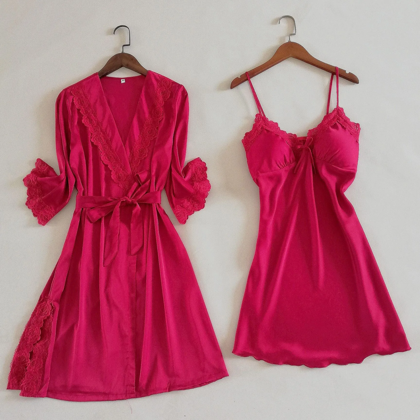 Женская Весенняя Новинка халат-кимоно набор сексуальный v-образный вырез с