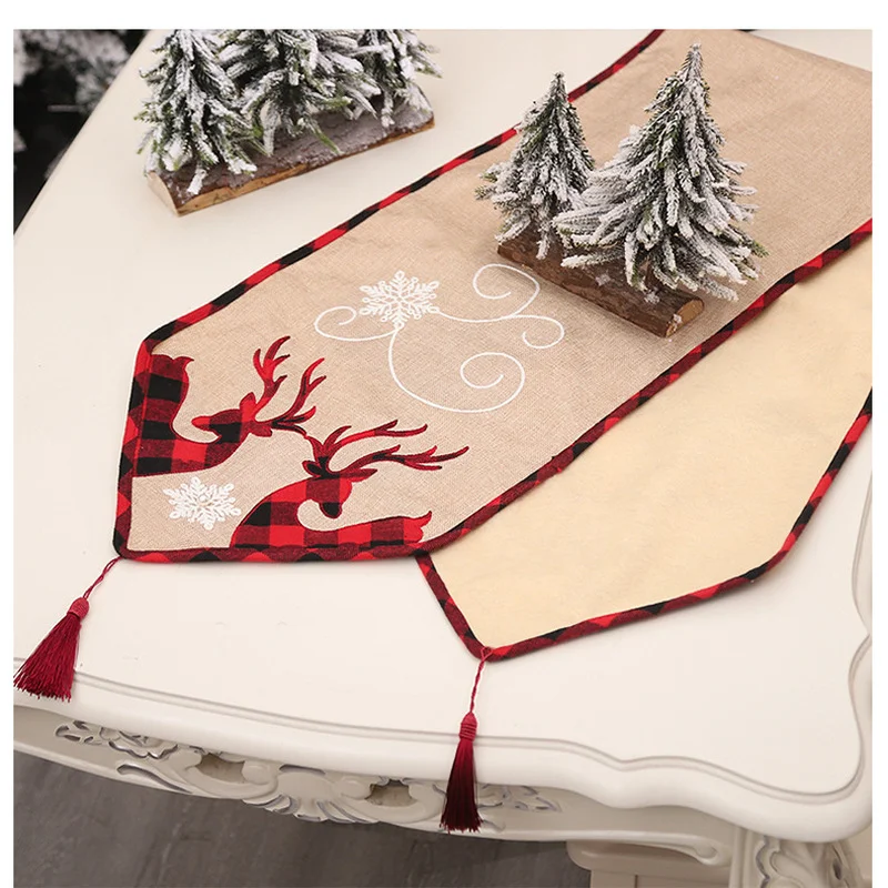 

Рождественская подставка под стол, искусственная Обложка для дома 2021, Рождественский Декор, рождественские украшения