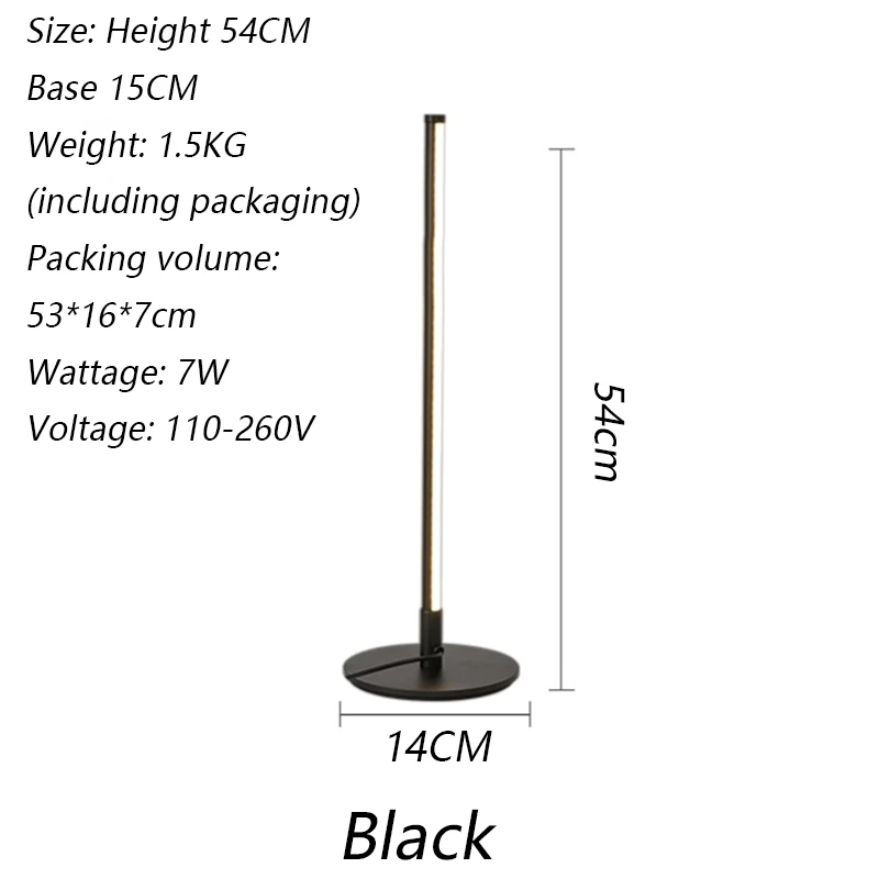 Современная светодиодная настольная лампа RGB с дистанционным управлением