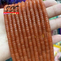 2x4mm small natural red agates beads flat round loose stone bead for jewelry making diy bracelet accessories wholesale 15strand