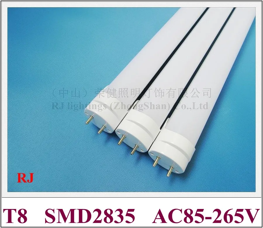 Светодиодная трубка 0 6 M/0 9 M/1 2 5 M 9W / 15W 20W 30W clear/frost cool white/ warm white T8 G13 AC85 265V 50 шт./лот|led