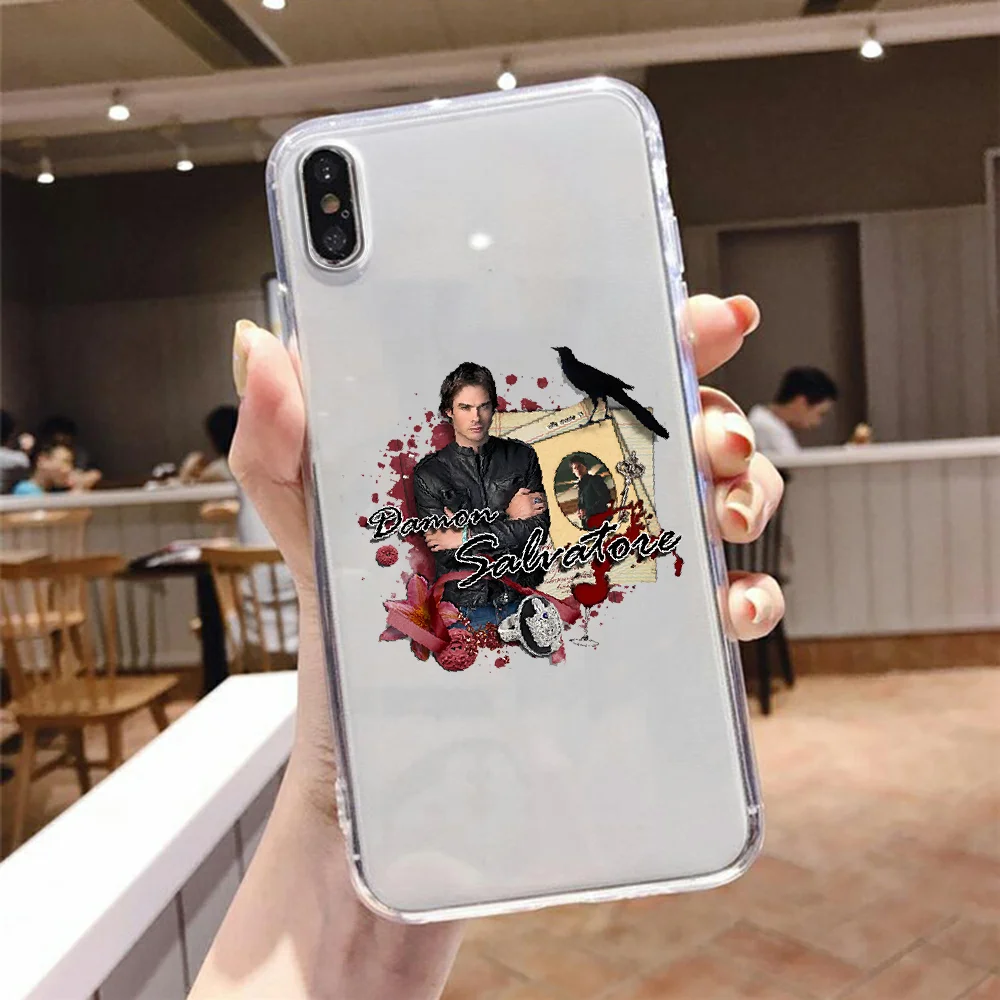 Vampire Diaries Damon Salvatore Phone Case For Samsung Galaxy A 3 5 7 8 10 20 21 30 40 50 51 70 71 E S 2016 2018 4G transparent images - 6