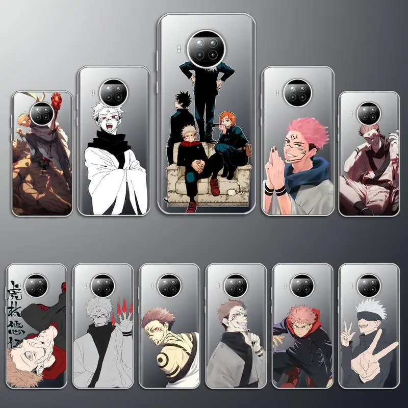 

Jujutsu Kaisen Sukuna anime Phone Case Transparent for Xiaomi mi Redmi note 10 t 8 9 pro lite 11 Samsung S 8 9 10 20