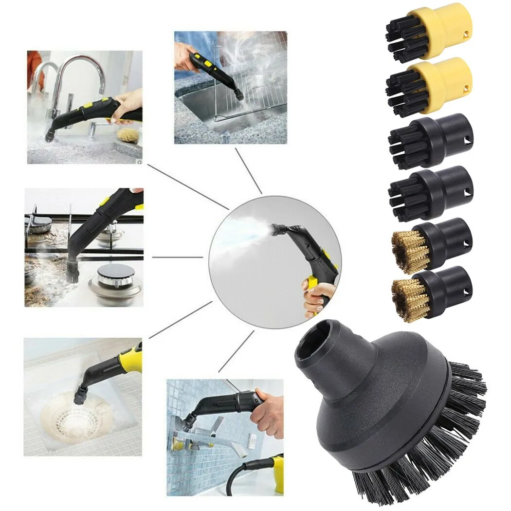 

Large Round Brush Set Accessories For Karcher SC1 SC2 SC3 Steam Cleaner Parts Absolute Replacement