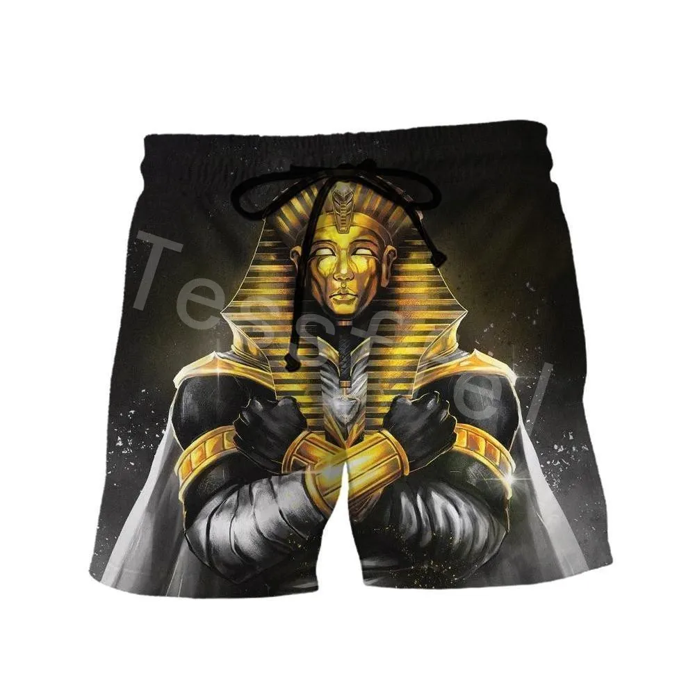 

Новые летние повседневные шорты tessвам с 3D-принтом Бога Древнего Египта, для мужчин и женщин, свободные пляжные шорты в стиле Харадзюку, 2021
