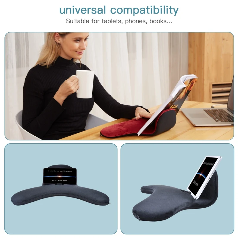 multi angle soft pillow lap stand holder for universal phone for ipad tablets ereaders books magazines on bed knee desk free global shipping