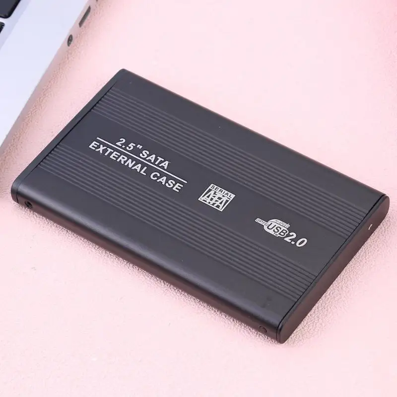 2,5 дюймов USB 2,0 SATA HDD Box Жесткий диск чехол Алюминий сплав Портативный SSD жесткий диск HDD Чехол USB2.0 внешний жесткий диск Корпус чехол