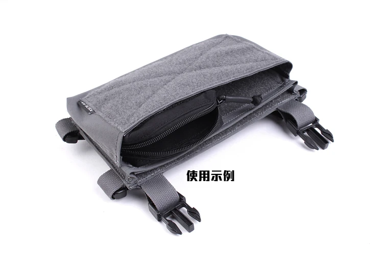 MK3 MK4 Tactical Chest Hanging Mini Zipper Cover Half Long Zipper Cover Tactical Vest Tool Bag