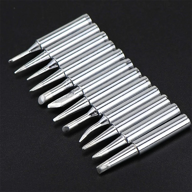 

12 Pcs Soldering Iron Tips Kit 900M-T Series 60W Replacement Solder Tip for 936,937,907 Soldering Station