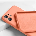 Тонкий мягкий чехол для iPhone 11 SE 2020 7 8 6 6S Plus, Оригинальный чехол из жидкого силикона, чехол карамельного цвета для iPhone X Xs 11 Pro Max XR