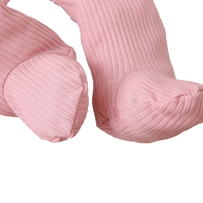 

Baby Autumn Winter Clothes Newborn Infant Baby Girl Boy Solid Color Bodysuit Footies Long Sleeve Jumpsuit 0-12M5
