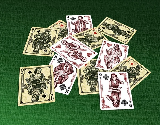 Hui qi Poker Bicycle White Blue Collar White Collar Blue-Collar Collection Bicycle Playing Cards