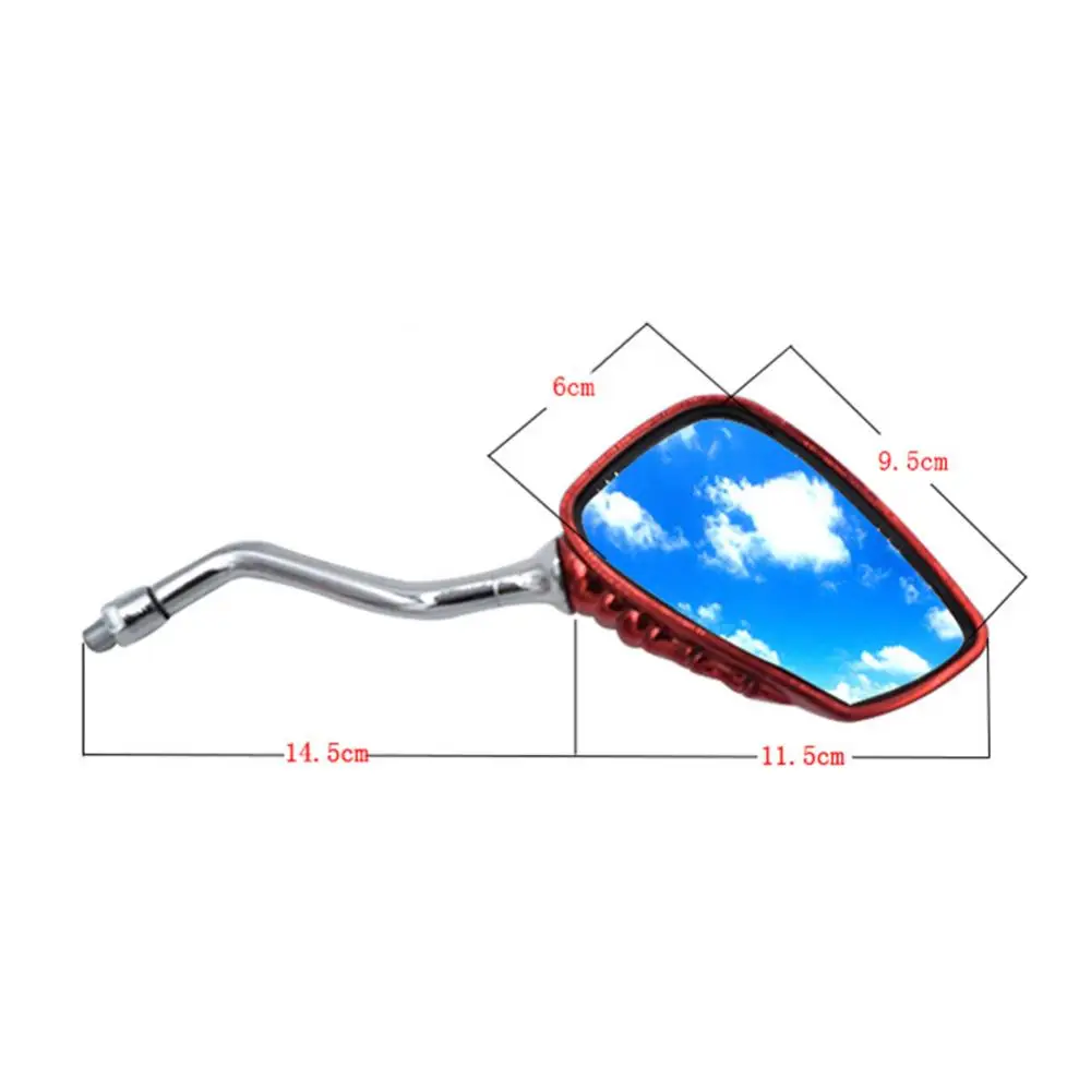 

85% Hot Sales!!! 1 Pair Skull Hand Motorcycle Handlebar Mount Safety Side Rearview Mirror Lens