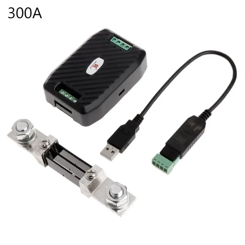 PZEM-017 блок связи постоянного тока RS485 интерфейс Modbus 0-300V 300A шунт USB кабель 83XA |