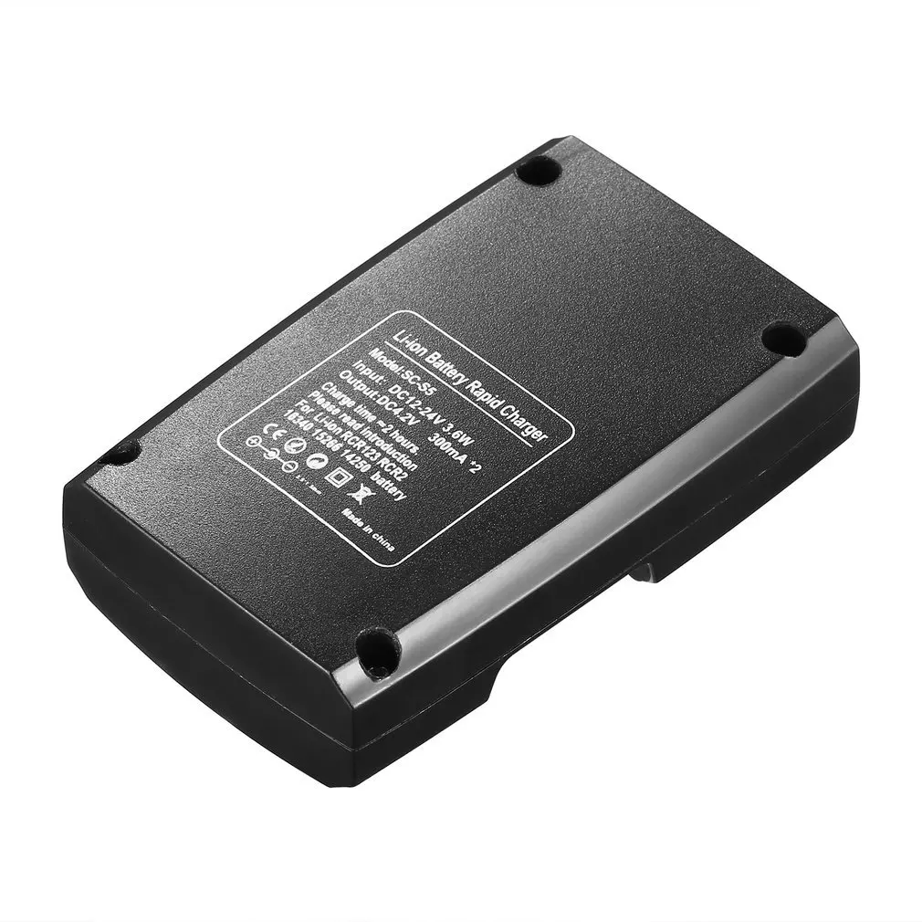 Soshine 2 слота Смарт зарядное устройство для Li-Ion CR123 CR2 16340 15266 14250 литиевая батарея |