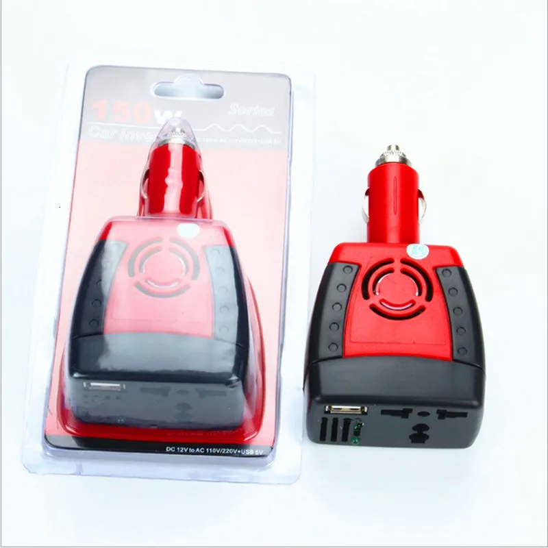 USB Инвертор 12 В 220 150 Вт DC в AC инвертор Авто преобразователь напряжения адаптер с
