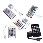 Светодиодный контроллер 44-клавишный пульт 24 клавиши светодиодный ИК-контроллер RF RGB светодиодный индикаторы контроллера РЧ пульт дистанционного управления диммер DC12V для RGB 3528 5050 светодиодный полосы